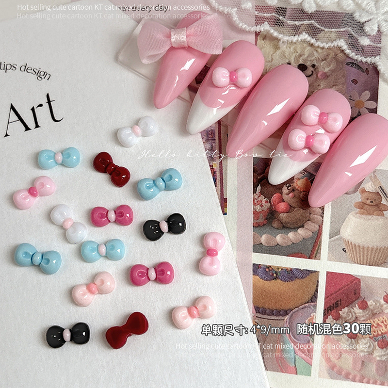 30PCS 3D Nail Art Bow Charms S - Nail Art Lotso 评论和价格