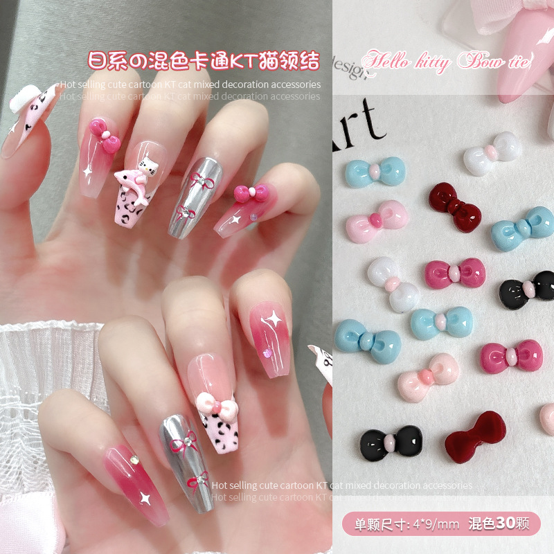 30PCS 3D Nail Art Bow Charms S - Nail Art Lotso 评论和价格