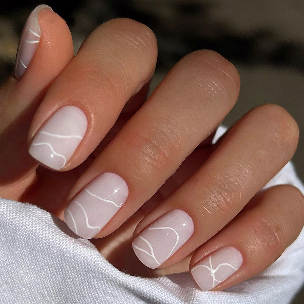 24Pcs Summer Orange Square Wea - Nail Art Simple Elegant 评论和价格