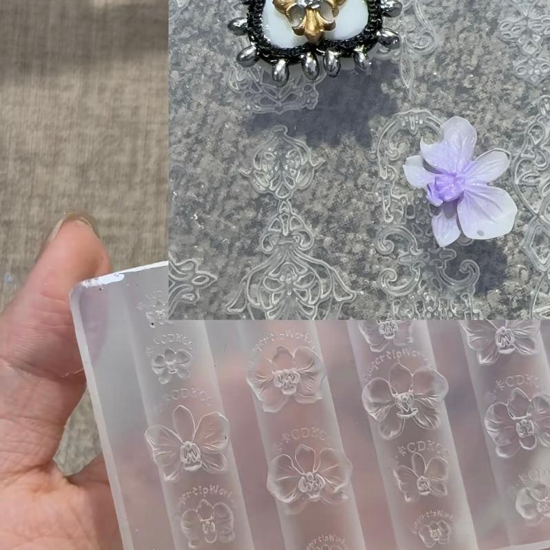 Z. 3D Phalaenopsis Flower Sili - Nail Art Zone 评论和价格
