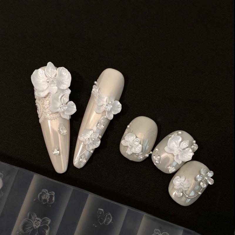 Z. 3D Phalaenopsis Flower Sili - Nail Art Zone 评论和价格
