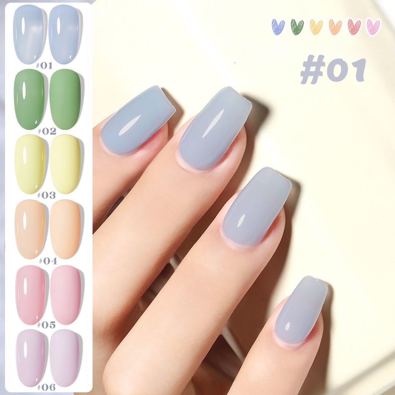 MIANEL 12ML 2026 New Summer Na - Nail Art Ice Blue 评论和价格