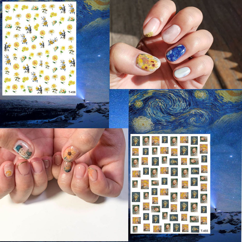 1pcs Van Gogh Night Romantic N - Nail Art Van Gogh 评论和价格