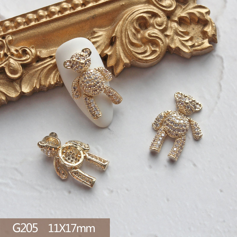 10pcs Heart Bear Rabbit Pendan - Nail Art Lotso 评论和价格