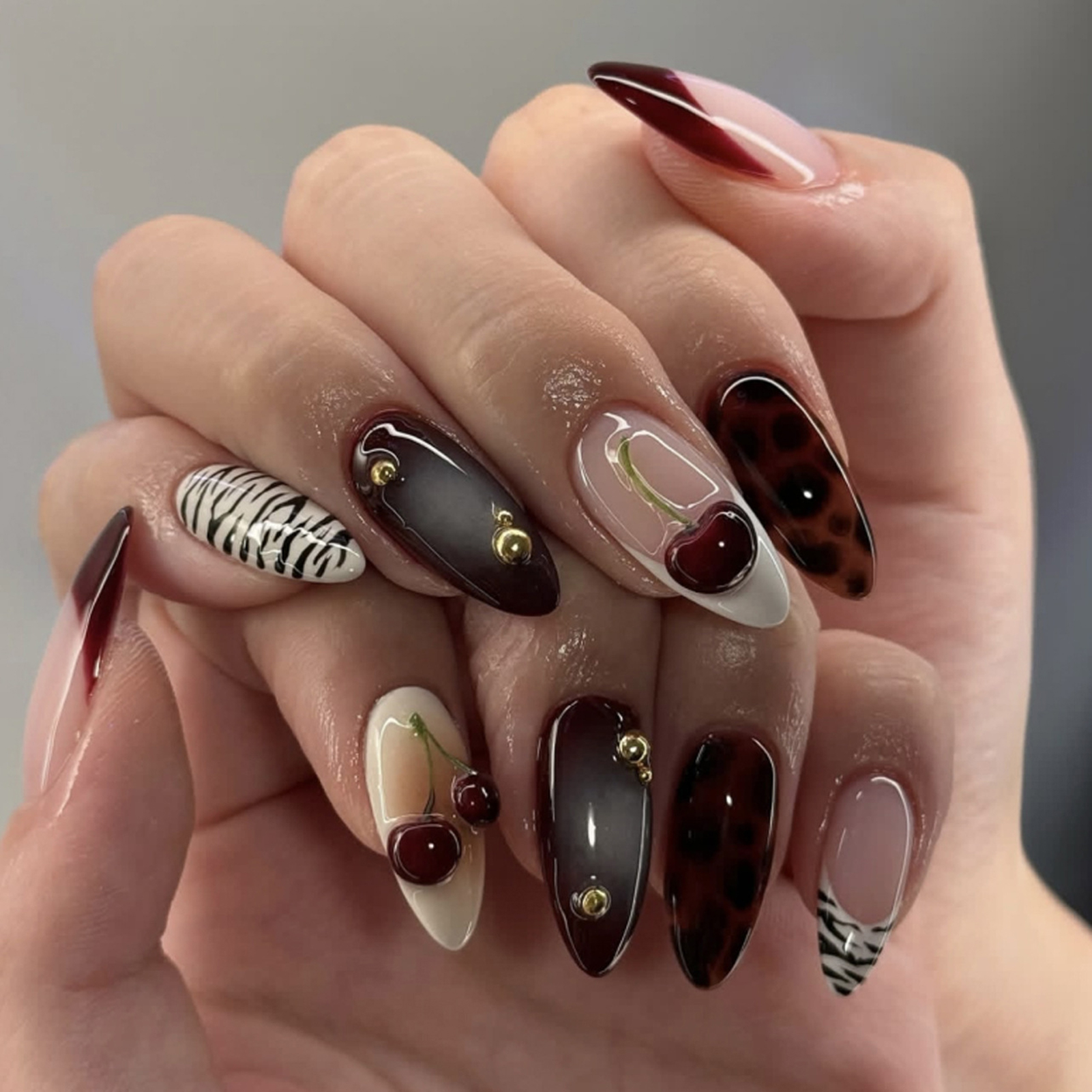 24pcs Press on Nails Black Whi - Nail Art Zebra 评论和价格