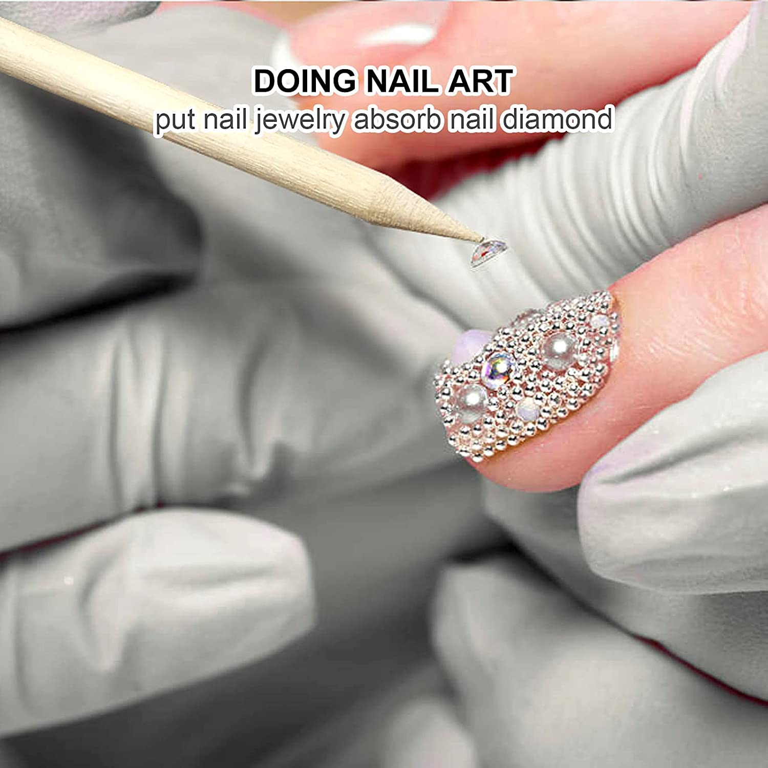 100/50Pcs Orange Wood Nail Sti - Nail Art Orange 评论和价格